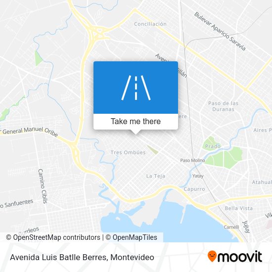 Mapa de Avenida Luis Batlle Berres
