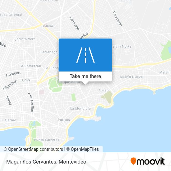 Mapa de Magariños Cervantes