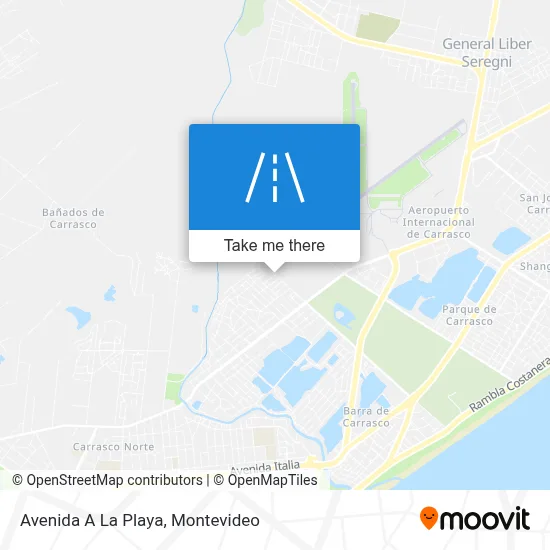 Mapa de Avenida A La Playa