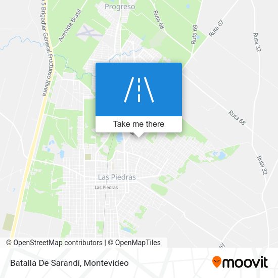 Batalla De Sarandí map