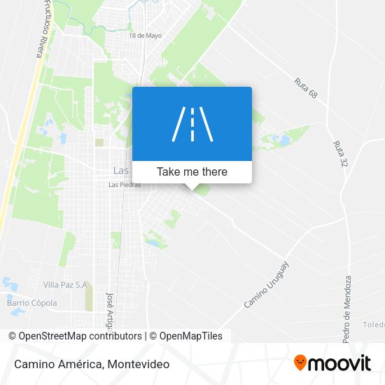 Camino América map