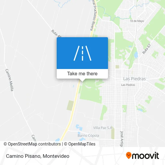 Mapa de Camino Pisano