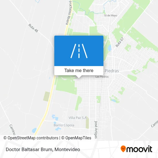 Doctor Baltasar Brum map