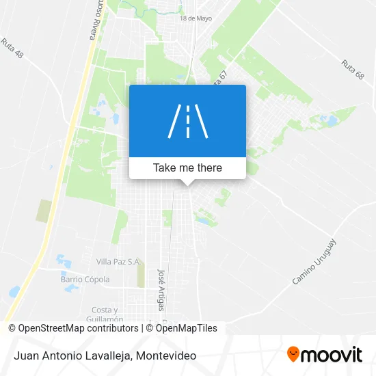 Mapa de Juan Antonio Lavalleja