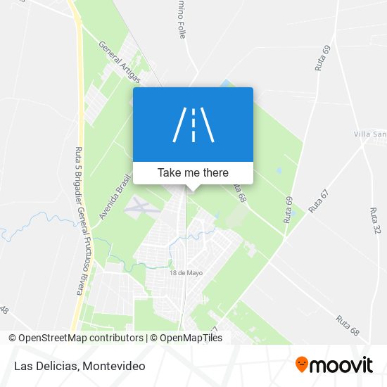 Las Delicias map