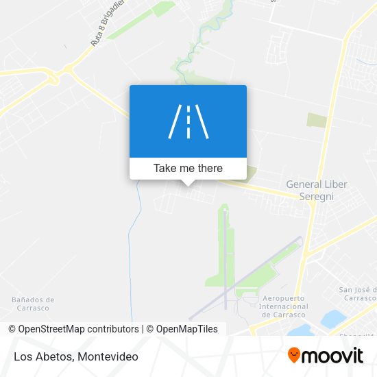 Los Abetos map