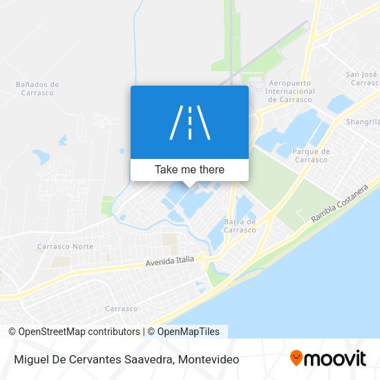 Mapa de Miguel De Cervantes Saavedra