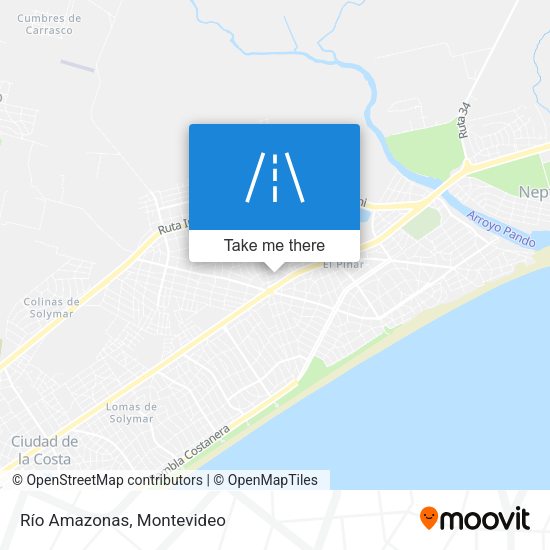 Mapa de Río Amazonas