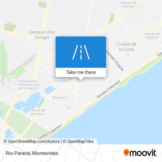 Mapa de Río Paraná