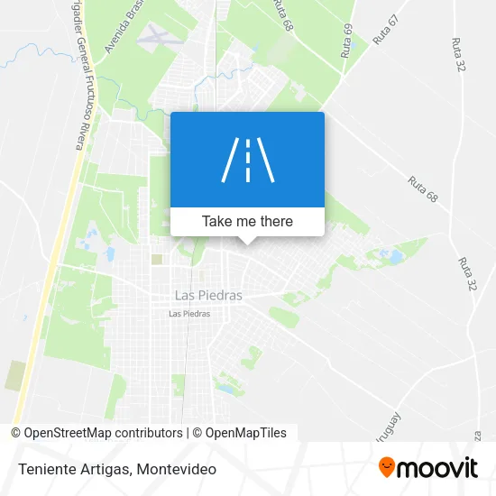 Teniente Artigas map