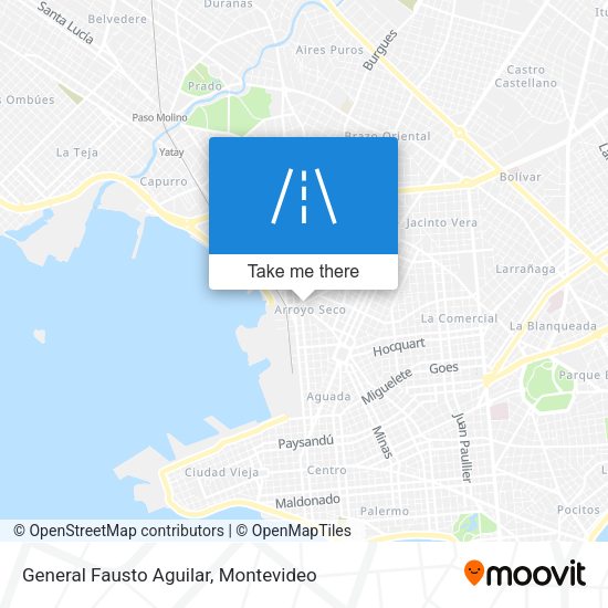Mapa de General Fausto Aguilar