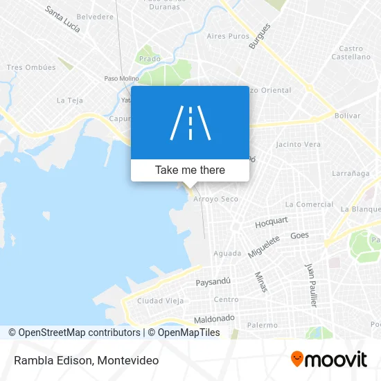 Rambla Edison map