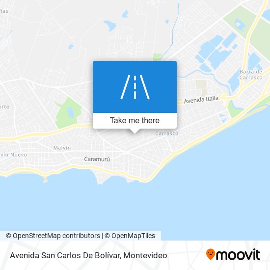Avenida San Carlos De Bolívar map