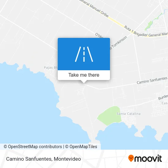 Camino Sanfuentes map