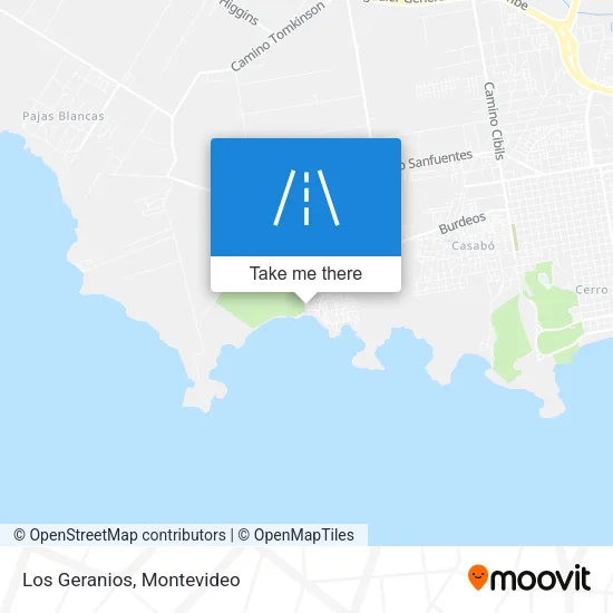 Los Geranios map