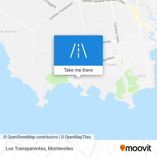 Los Transparentes map