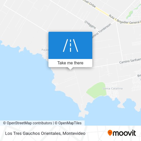 Los Tres Gauchos Orientales map