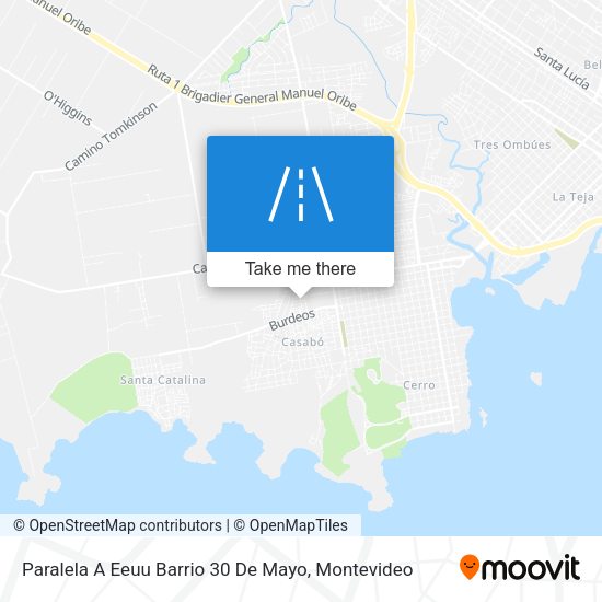 Paralela A Eeuu Barrio 30 De Mayo map