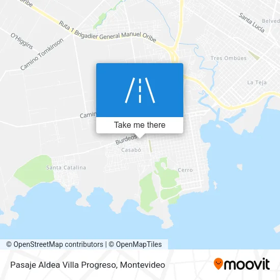 Mapa de Pasaje Aldea Villa Progreso