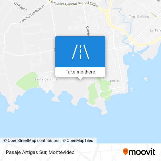Mapa de Pasaje Artigas Sur