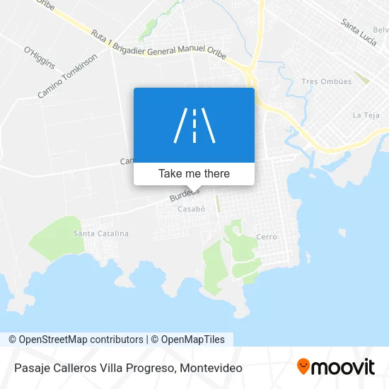 Mapa de Pasaje Calleros Villa Progreso