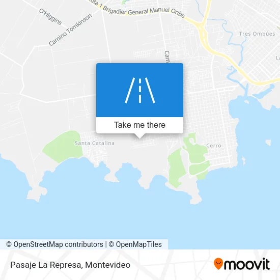 Pasaje La Represa map