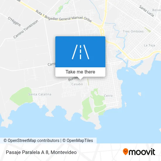 Pasaje Paralela A 8 map