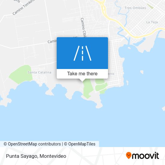 Mapa de Punta Sayago