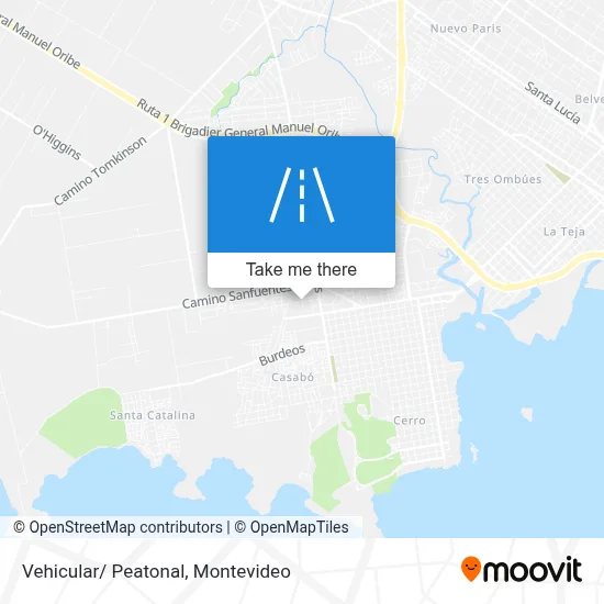 Vehicular/ Peatonal map
