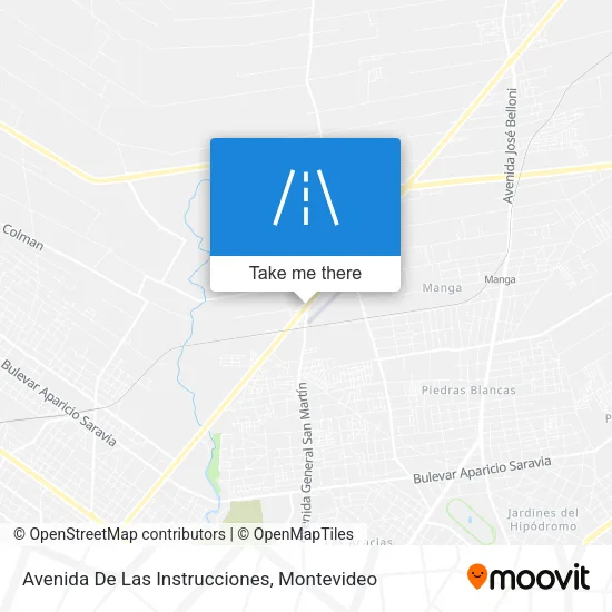 Mapa de Avenida De Las Instrucciones
