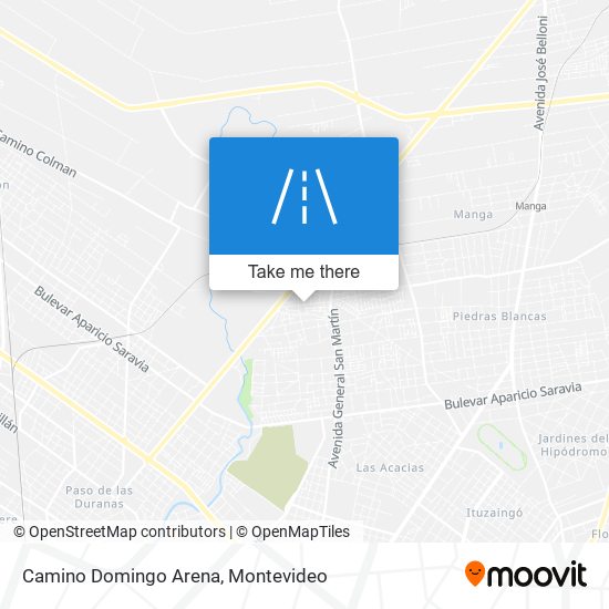 Camino Domingo Arena map