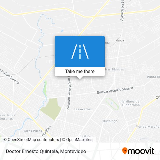 Doctor Ernesto Quintela map
