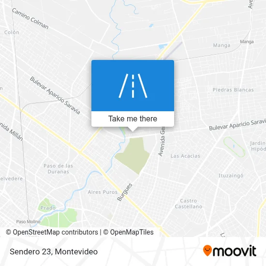 Sendero 23 map