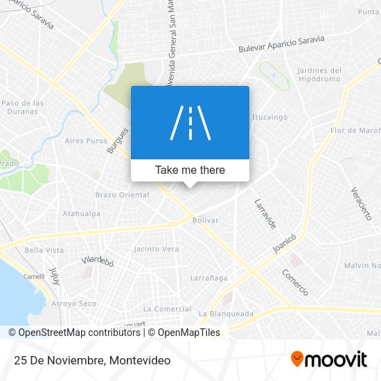 Mapa de 25 De Noviembre