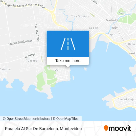 Paralela Al Sur De Barcelona map