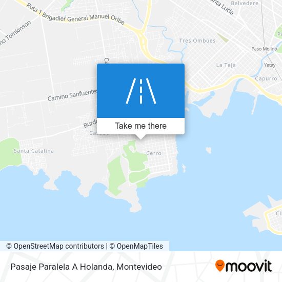Pasaje Paralela A Holanda map