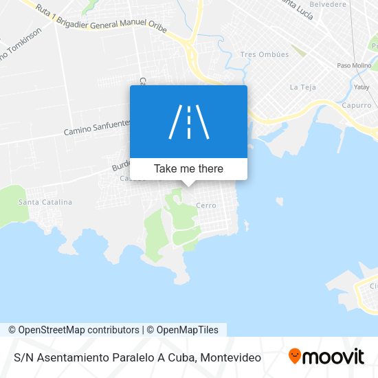 S / N Asentamiento Paralelo A Cuba map