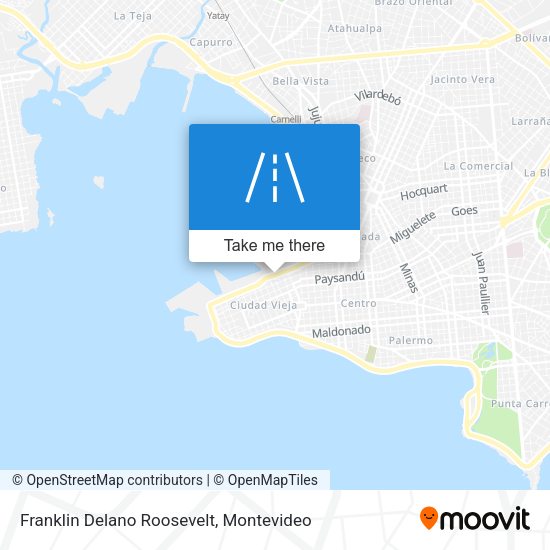 Mapa de Franklin Delano Roosevelt