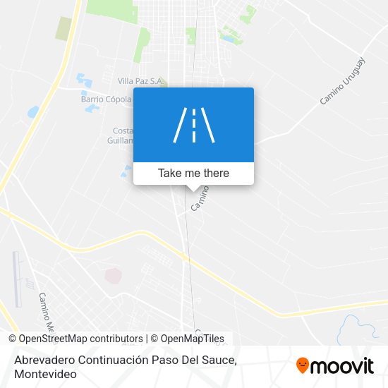 Abrevadero Continuación Paso Del Sauce map