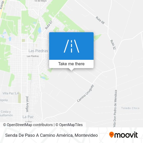 Senda De Paso A Camino América map