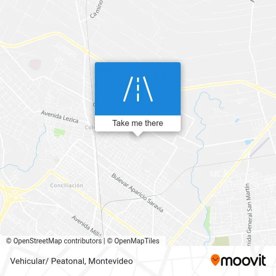 Vehicular/ Peatonal map