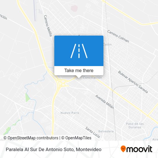 Paralela Al Sur De Antonio Soto map