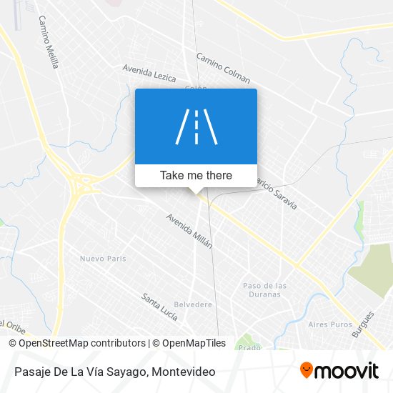 Mapa de Pasaje De La Vía Sayago