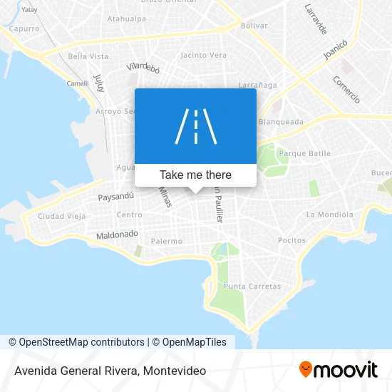 Avenida General Rivera map