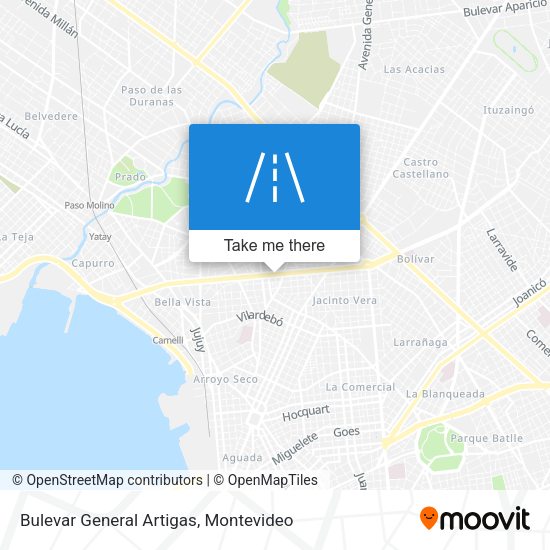 Bulevar General Artigas map