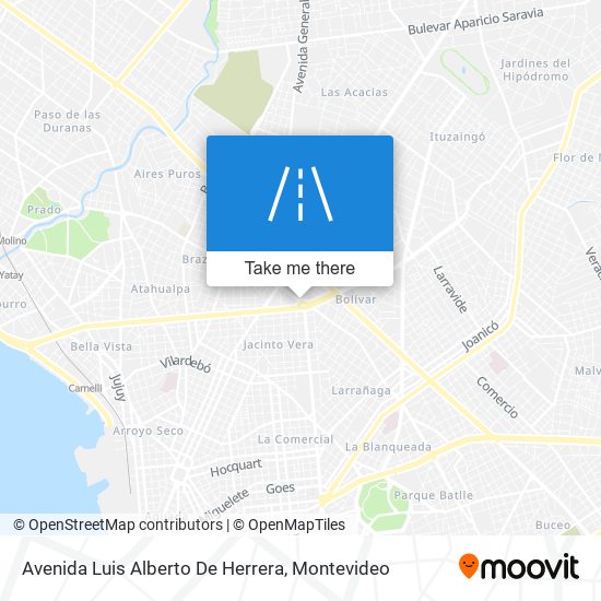 Avenida Luis Alberto De Herrera map