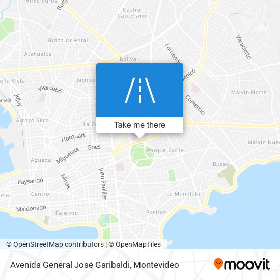 Avenida General José Garibaldi map