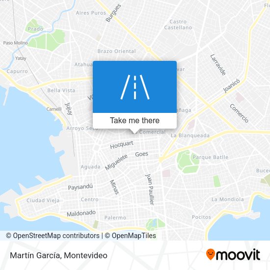 Martín García map