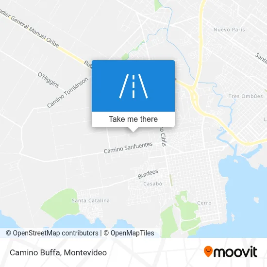 Camino Buffa map