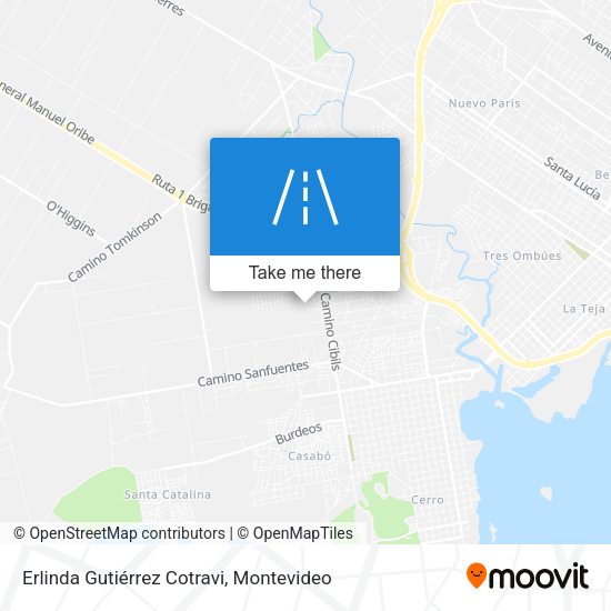 Mapa de Erlinda Gutiérrez Cotravi